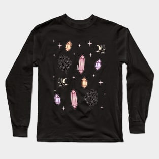 crystal magic  [dark] Long Sleeve T-Shirt